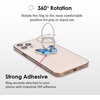 image:imageVELVET CAVIAR Cell Phone Ring Holder  Finger Ring amp Stand  Improves Phone Grip Compatible with iPhone Galaxy Most Smartphones WineBlue Butterfly