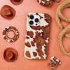 image:imageVELVET CAVIAR Cell Phone Ring Holder  Finger Ring amp Stand  Improves Phone Grip Compatible with iPhone Galaxy Most Smartphones WineCocoa Cow