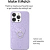 image:imageVELVET CAVIAR Cell Phone Ring Holder  Finger Ring amp Stand  Improves Phone Grip Compatible with iPhone Galaxy Most Smartphones WineLilac Leopard