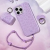 image:imageVELVET CAVIAR Cell Phone Ring Holder  Finger Ring amp Stand  Improves Phone Grip Compatible with iPhone Galaxy Most Smartphones WineLilac Leopard