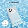 image:imageVELVET CAVIAR Waterproof Phone Pouch with Lanyard  IP68 Floating Case for iPhone amp All Phones  Dry Bag for Snorkeling Beach Kayaking  Travel amp Cruise Essentials for Women Silver HoloBlue Mermaid Glitter