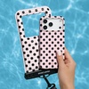image:imageVELVET CAVIAR Waterproof Phone Pouch with Lanyard  IP68 Floating Case for iPhone amp All Phones  Dry Bag for Snorkeling Beach Kayaking  Travel amp Cruise Essentials for Women Silver HoloPrincess Pink Polka Dot