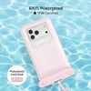 image:imageVELVET CAVIAR Waterproof Phone Pouch with Lanyard  IP68 Floating Case for iPhone amp All Phones  Dry Bag for Snorkeling Beach Kayaking  Travel amp Cruise Essentials for Women Silver HoloPink Strawberry Milk
