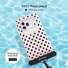 image:imageVELVET CAVIAR Waterproof Phone Pouch with Lanyard  IP68 Floating Case for iPhone amp All Phones  Dry Bag for Snorkeling Beach Kayaking  Travel amp Cruise Essentials for Women Silver HoloPrincess Pink Polka Dot