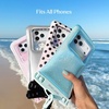 image:imageVELVET CAVIAR Waterproof Phone Pouch with Lanyard  IP68 Floating Case for iPhone amp All Phones  Dry Bag for Snorkeling Beach Kayaking  Travel amp Cruise Essentials for Women Silver HoloPink Strawberry Milk