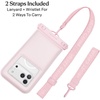 image:imageVELVET CAVIAR Waterproof Phone Pouch with Lanyard  IP68 Floating Case for iPhone amp All Phones  Dry Bag for Snorkeling Beach Kayaking  Travel amp Cruise Essentials for Women Silver HoloPink Strawberry Milk