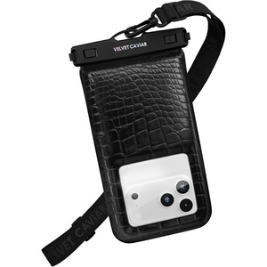 image:imageVELVET CAVIAR Waterproof Phone Pouch with Lanyard  IP68 Floating Case for iPhone amp All Phones  Dry Bag for Snorkeling Beach Kayaking  Travel amp Cruise Essentials for Women Silver HoloBlack Croc
