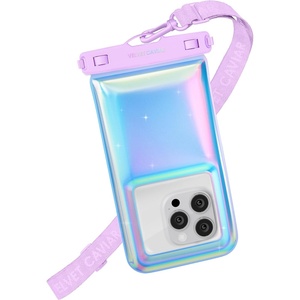 image:imageVELVET CAVIAR Waterproof Phone Pouch with Lanyard  IP68 Floating Case for iPhone amp All Phones  Dry Bag for Snorkeling Beach Kayaking  Travel amp Cruise Essentials for Women Silver HoloLavender Holo