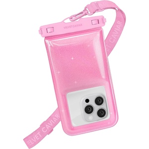 image:imageVELVET CAVIAR Waterproof Phone Pouch with Lanyard  IP68 Floating Case for iPhone amp All Phones  Dry Bag for Snorkeling Beach Kayaking  Travel amp Cruise Essentials for Women Silver HoloPink Stardust