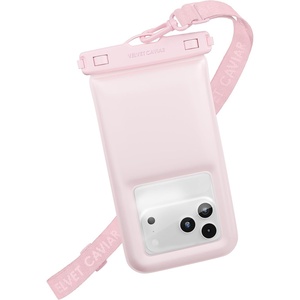 image:imageVELVET CAVIAR Waterproof Phone Pouch with Lanyard  IP68 Floating Case for iPhone amp All Phones  Dry Bag for Snorkeling Beach Kayaking  Travel amp Cruise Essentials for Women Silver HoloPink Strawberry Milk