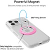 image:imageVELVET CAVIAR Compatible with MagSafe Phone Grip 20  Cute Magnetic Ring Holder  Finger Loop Kickstand  Pop On Accessory for iPhone 17 16 15 14 13 12  Christmas Peppermint PrincessHot Pink Leopard