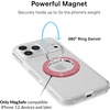 image:imageVELVET CAVIAR Compatible with MagSafe Phone Grip 20  Cute Magnetic Ring Holder  Finger Loop Kickstand  Pop On Accessory for iPhone 17 16 15 14 13 12  Christmas Peppermint PrincessPink Stardust Glitter