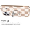 image:imageVELVET CAVIAR Compatible with MagSafe Phone Grip 20  Cute Magnetic Ring Holder  Finger Loop Kickstand  Pop On Accessory for iPhone 17 16 15 14 13 12  Christmas Peppermint PrincessNude Checkered