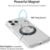 image:imageVELVET CAVIAR Compatible with MagSafe Phone Grip 20  Cute Magnetic Ring Holder  Finger Loop Kickstand  Pop On Accessory for iPhone 17 16 15 14 13 12  Christmas Peppermint PrincessFloral Rose Gold