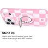 image:imageVELVET CAVIAR Compatible with MagSafe Phone Grip 20  Cute Magnetic Ring Holder  Finger Loop Kickstand  Pop On Accessory for iPhone 17 16 15 14 13 12  Christmas Peppermint PrincessPink Checkered
