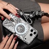image:imageVELVET CAVIAR Compatible with MagSafe Phone Grip 20  Cute Magnetic Ring Holder  Finger Loop Kickstand  Pop On Accessory for iPhone 17 16 15 14 13 12  Christmas Peppermint PrincessLucky Girl Holo