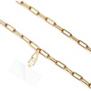 image:imageVELVET CAVIAR Crossbody Phone Strap Lanyard for Women  Cellphone Leash Holder Around Neck  Fits Any Phone CaseGold Chain