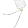 image:imageVELVET CAVIAR Crossbody Phone Strap Lanyard for Women  Cellphone Leash Holder Around Neck  Fits Any Phone CaseWhite Pearl