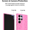 image:imageVELVET CAVIAR Designed for Samsung Galaxy S24 Case  8ft Drop Tested  Cute Protective Case for Women Blue Denim CheckeredHot Pink Leopard