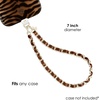 image:imageVELVET CAVIAR Leather Chain Phone Charm Wrist Strap  Cute Lanyard Accessory for Women  Fits all Phone Cases Metallic Brown