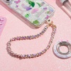 image:imageVELVET CAVIAR Leather Chain Phone Charm Wrist Strap  Cute Lanyard Accessory for Women  Fits all Phone Cases Metallic Purple