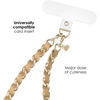 image:imageVELVET CAVIAR Leather Chain Phone Charm Wrist Strap  Cute Lanyard Accessory for Women  Fits all Phone Cases Nude