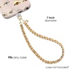 image:imageVELVET CAVIAR Leather Chain Phone Charm Wrist Strap  Cute Lanyard Accessory for Women  Fits all Phone Cases Nude