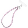 image:imageVELVET CAVIAR Leather Chain Phone Charm Wrist Strap  Cute Lanyard Accessory for Women  Fits all Phone Cases Pink