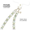 image:imageVELVET CAVIAR Leather Chain Phone Charm Wrist Strap  Cute Lanyard Accessory for Women  Fits all Phone Cases Teal Holo