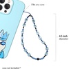 image:imageVELVET CAVIAR Phone Charm Wrist Strap  Cute Beaded Cellphone Wristlet  Lanyard Accessory for Women  Fits all Phone CasesBlue Icicle