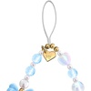 image:imageVELVET CAVIAR Phone Charm Wrist Strap  Cute Beaded Cellphone Wristlet  Lanyard Accessory for Women  Fits all Phone CasesFrench Blue Bow