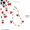 image:imageVELVET CAVIAR Phone Charm Wrist Strap  Cute Beaded Cellphone Wristlet  Lanyard Accessory for Women  Fits all Phone CasesMon Cheri Cherry