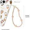 image:imageVELVET CAVIAR Phone Charm Wrist Strap  Cute Beaded Cellphone Wristlet  Lanyard Accessory for Women  Fits all Phone CasesNude Heart