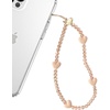 image:imageVELVET CAVIAR Phone Charm Wrist Strap  Cute Beaded Cellphone Wristlet  Lanyard Accessory for Women  Fits all Phone CasesNude Heart