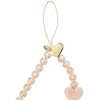 image:imageVELVET CAVIAR Phone Charm Wrist Strap  Cute Beaded Cellphone Wristlet  Lanyard Accessory for Women  Fits all Phone CasesNude Heart