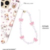 image:imageVELVET CAVIAR Phone Charm Wrist Strap  Cute Beaded Cellphone Wristlet  Lanyard Accessory for Women  Fits all Phone CasesPink Bow