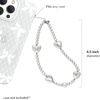 image:imageVELVET CAVIAR Phone Charm Wrist Strap  Cute Beaded Cellphone Wristlet  Lanyard Accessory for Women  Fits all Phone CasesVintage Pearl Heart