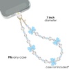 image:imageVELVET CAVIAR Phone Charm Wrist Strap  Cute Lanyard Accessory for Women  Compatible with all Phone Cases French Blue Bow