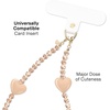 image:imageVELVET CAVIAR Phone Charm Wrist Strap  Cute Lanyard Accessory for Women  Compatible with all Phone Cases Nude Heart