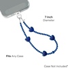 image:imageVELVET CAVIAR Phone Charm Wrist Strap  Cute Lanyard Accessory for Women  Compatible with all Phone CasesClear Blue Heart 20