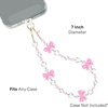 image:imageVELVET CAVIAR Phone Charm Wrist Strap  Cute Lanyard Accessory for Women  Compatible with all Phone CasesPink Bow