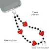 image:imageVELVET CAVIAR Phone Charm Wrist Strap  Cute Lanyard Accessory for Women  Compatible with all Phone CasesSnoopy Hearts