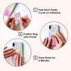 image:imageVelvet Caviar Cell Phone Ring Holder  Finger Ring amp Stand  Improves Phone Grip Compatible with iPhone Galaxy and Most Cases Except SiliconeLeather  Black Yellow CamoBlack Marble
