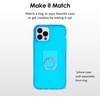 image:imageVelvet Caviar Cell Phone Ring Holder  Finger Ring amp Stand  Improves Phone Grip Compatible with iPhone Galaxy and Most Smartphones Neon Purple HeartNeon Blue
