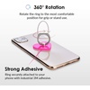 image:imageVelvet Caviar Cell Phone Ring Holder  Finger Ring amp Stand  Improves Phone Grip Compatible with iPhone Galaxy and Most Smartphones Neon Purple HeartNeon Pink Heart