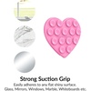 image:imageVelvet Caviar Suction Cup Phone Case Mount Compatible with MagSafe Devices Only  Magnetic Silicone Sticky Phone Grip Holder for iPhone Back of Phone  Mirror Gripper Strawberry MilkPink Heart