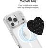 image:imageVelvet Caviar Suction Cup Phone Case Mount Compatible with MagSafe Devices Only  Magnetic Silicone Sticky Phone Grip Holder for iPhone Back of Phone  Mirror Gripper Strawberry MilkBlack Heart