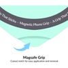 image:imageVelvet Caviar Suction Cup Phone Case Mount Compatible with MagSafe Devices Only  Magnetic Silicone Sticky Phone Grip Holder for iPhone Back of Phone  Mirror Gripper Strawberry MilkMint Jelly Heart