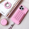 image:imageVelvet Caviar Suction Cup Phone Case Mount Compatible with MagSafe Devices Only  Magnetic Silicone Sticky Phone Grip Holder for iPhone Back of Phone  Mirror Gripper Strawberry MilkPink Sugar