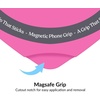 image:imageVelvet Caviar Suction Cup Phone Case Mount Compatible with MagSafe Devices Only  Magnetic Silicone Sticky Phone Grip Holder for iPhone Back of Phone  Mirror Gripper Strawberry MilkOrchid Pink Heart